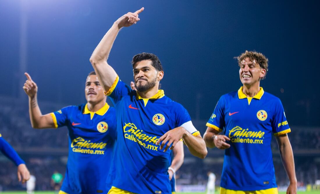 Henry Martín burlándose del Goya ante Pumas / FOTO: Imago7