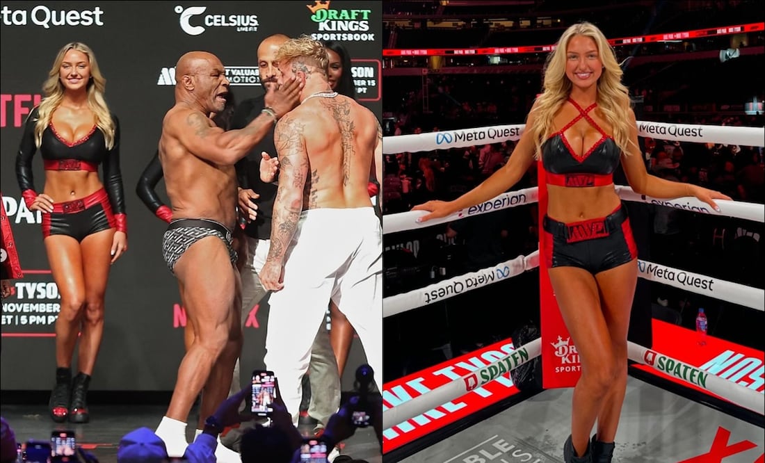 Edecán causa revuelo en las redes sociales tras aparecer en la pelea de Mike Tyson vs Jake Paul. FOTOS: @iamsydneythomas
