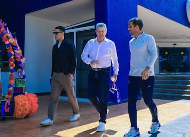 Javier Aguirre y Rafa Márquez estuvieron en el entrenamiento de Cruz Azul