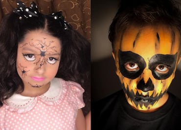 10 maquillajes sencillos de Halloween para niños
