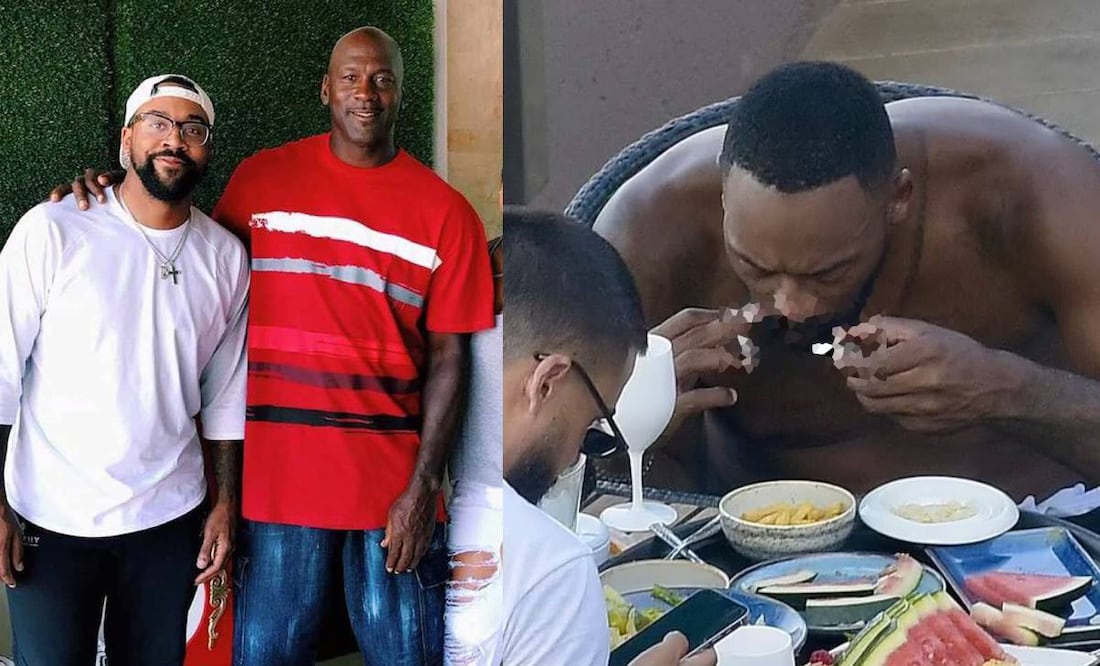 El hijo de Michael Jordan Marcus, fue captado esnifando un sospechoso polvo blanco. Foto: Especial