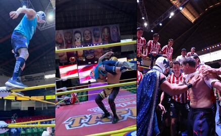 Chivas: entre vuelos y machetazos, así se tomó la foto oficial al estilo de lucha libre