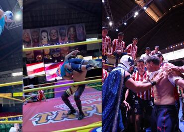 Chivas: entre vuelos y machetazos, así se tomó la foto oficial al estilo de lucha libre