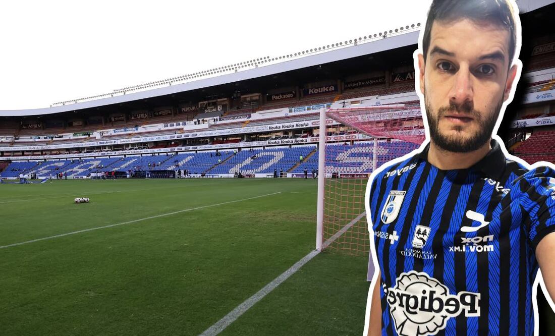 Adrián Marcelo se puso una playera de Gallos Blancos y el Querétaro el recordó a Gala Montes. Foto: Especial