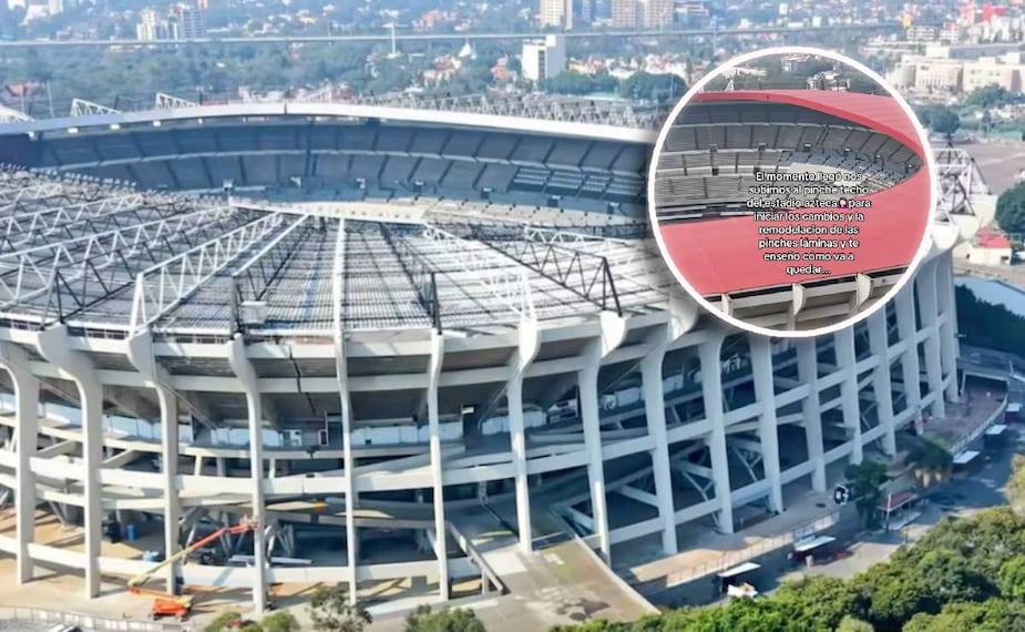 Filtran adelanto de cómo lucirá la techumbre del Estadio Azteca tras las remodelaciones. FOTO: @MXESTADIOS