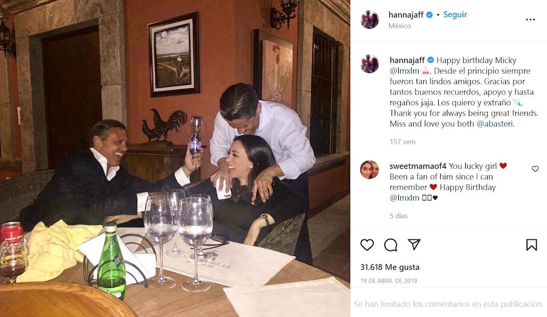 Luis Miguel reaparece con Hanna Jaff, ex integrante de la realeza británica