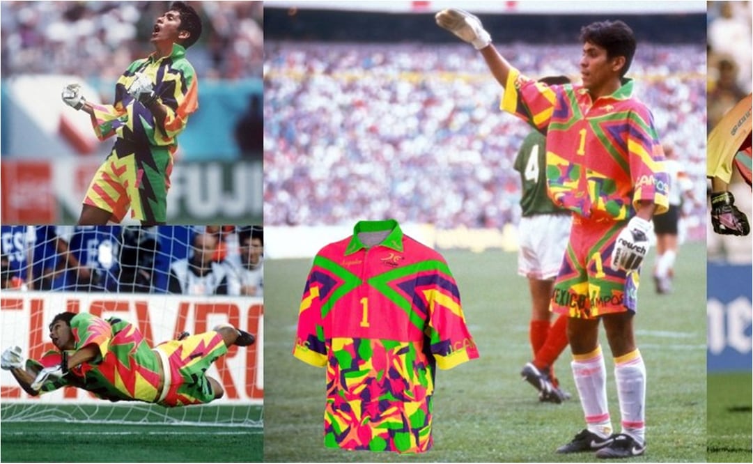 FOTO: ESPECIAL - ¿Cuál fue el uniforme más feo de Jorge Campos con la Selección Mexicana?