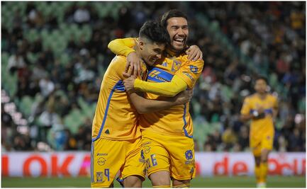 Tigres golea a domicilio a Santos Laguna y se ubica tercero en la tabla general