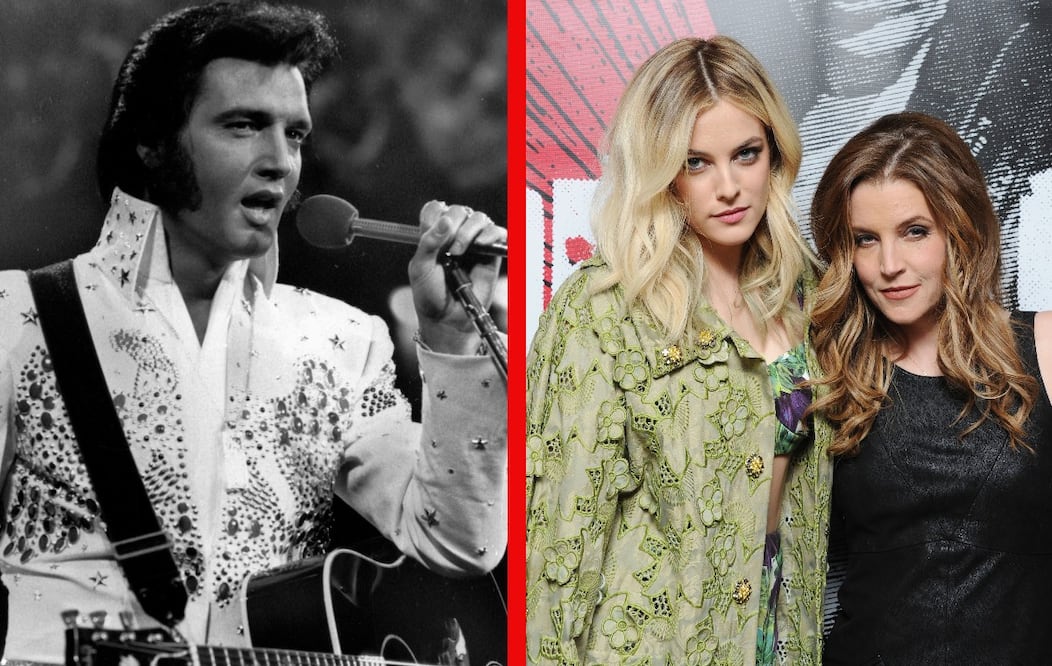 Foto: Elvis Presley (AP Photo/NBC-TV) y Riley Keough y Lisa Marie Presley (AP Photo/Katy Winn)