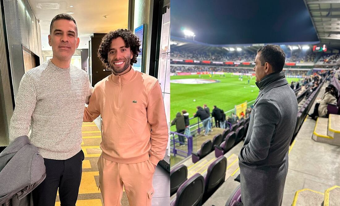 Rafael Márquez visitó a César Huerta en Anderlecht, Bélgica - Fotos: @miseleccionmx en X