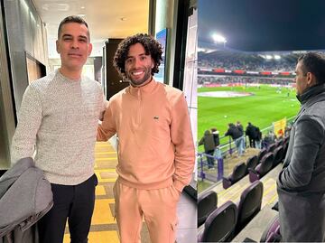 Rafa Márquez visita al "Chino" Huerta en Anderlecht; así se vivió el emotivo momento