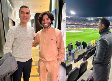 Rafa Márquez visita al "Chino" Huerta en Anderlecht; así se vivió el emotivo momento