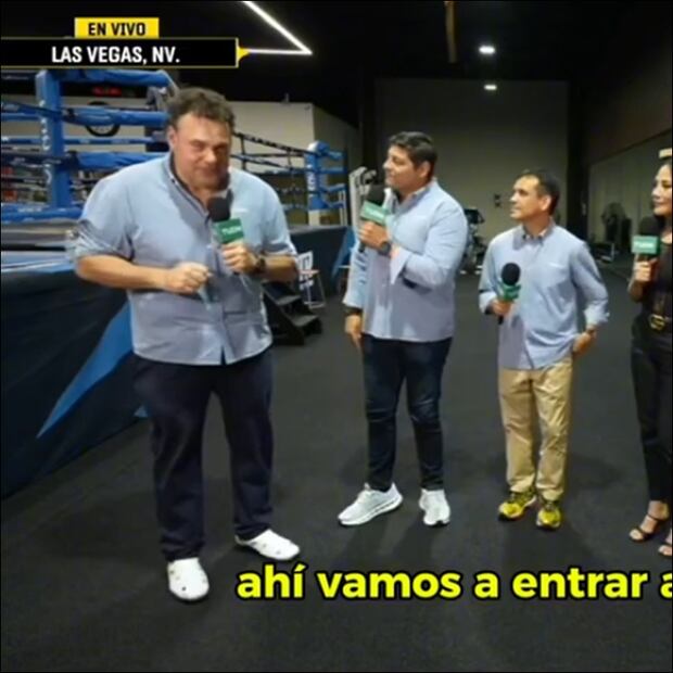 David Faitelson, durante el programa 'Box Televisa'. FOTO: Captura
