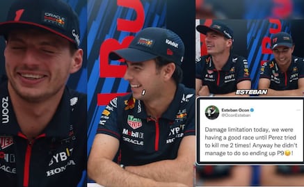 Checo Pérez y Verstappen se burlaron de la vez que Ocon acusó al mexicano de intentar 'matarlo dos veces'