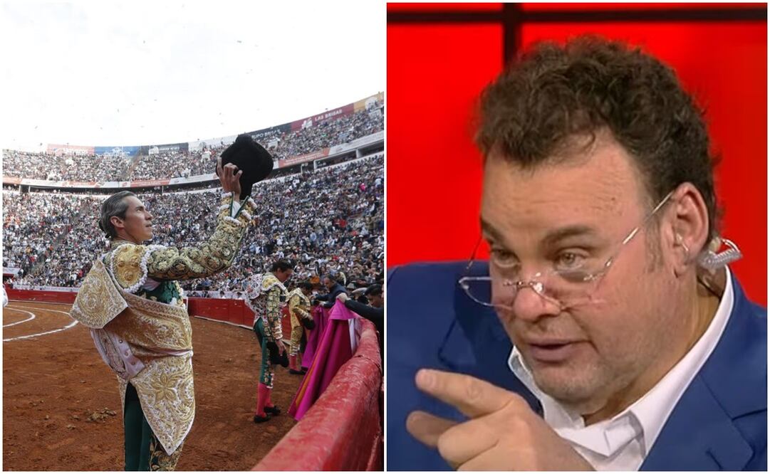 Torero en Plaza de México y David Faitelson en ESPN / FOTOS: Especial y Captura