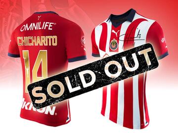 Playera edición especial de Chivas firmada por Chicharito Hernández se agotó en minutos