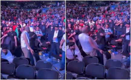 ¡Brutal pelea campal en las gradas del UFC Fight Night México!