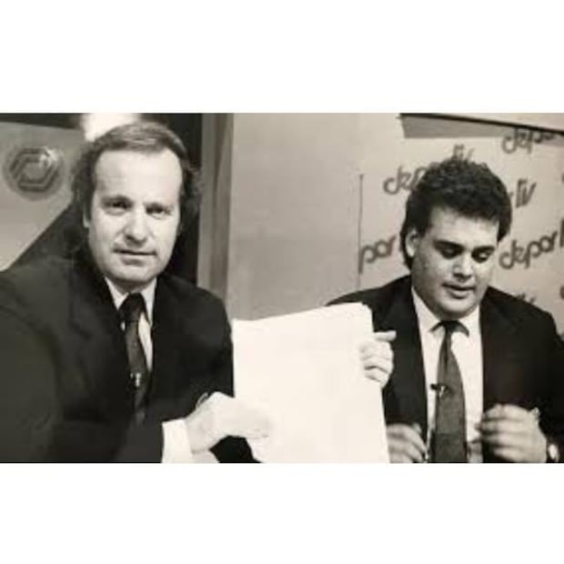 José Ramón Fernández y David Faitelson comenzaron a trabajar juntos en Imevision. Foto: Especial