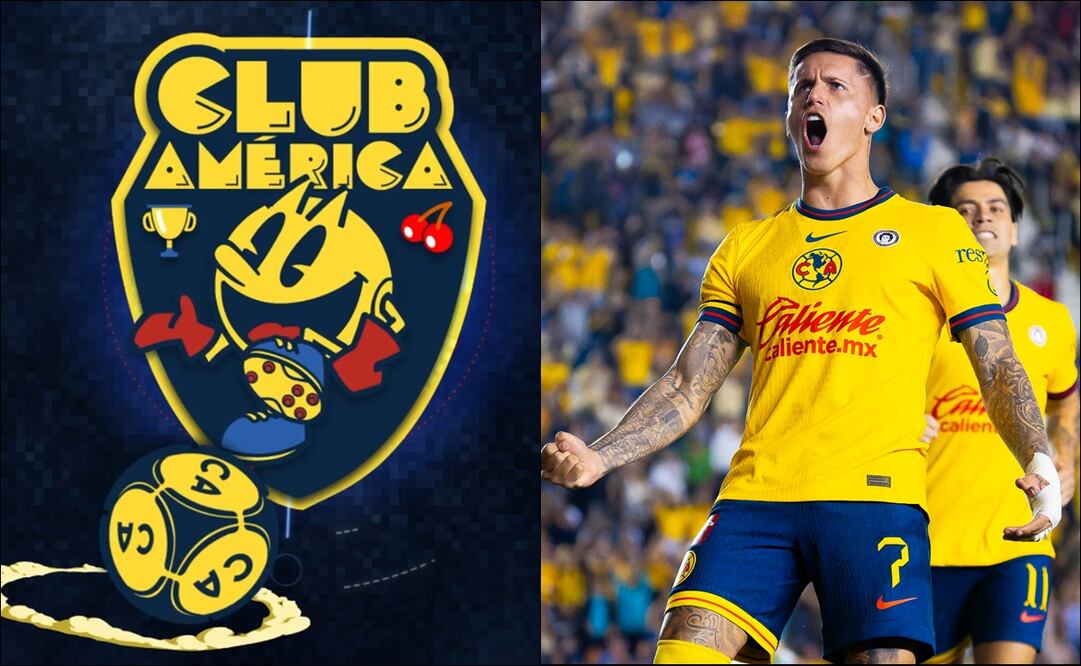 Así lucirá la playera el América en colaboración con Pac-Man. FOTO: Imago7 / Especial