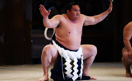 Él es Hakuho Sho, el mejor luchador de sumo de todos los tiempos