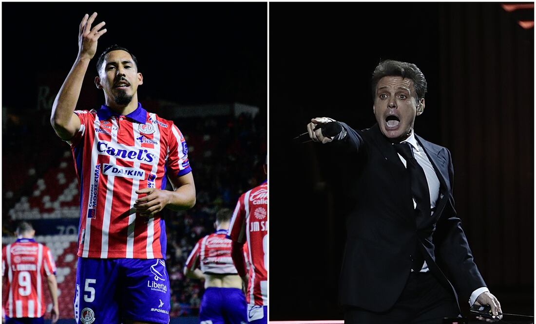 Ricardo Chávez celebrando ante Rayados y Luis Miguel en su concierto / FOTOS: Imago7 y El Universal