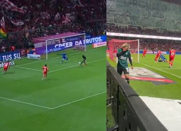 Chicharito falló una ocasión clarísima ante Toluca y la reacción de Cade Cowell es épica