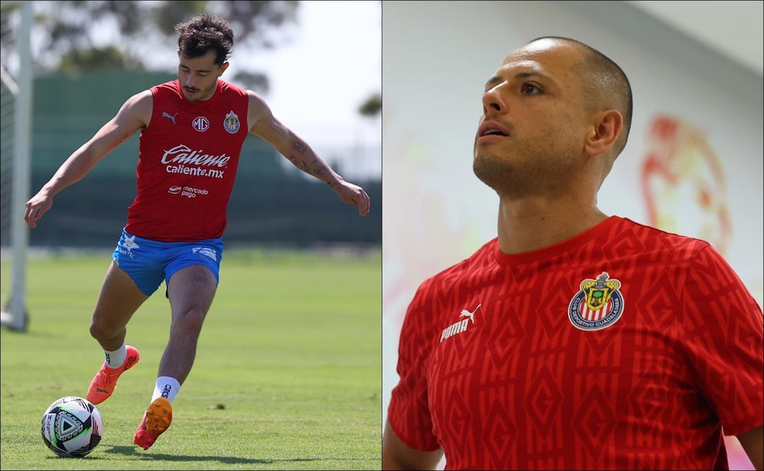 Alan Mozo y Javier Hernández. FOTOS: @Chivas