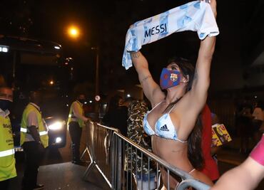 Las sensuales fotos de Suzy Cortez celebrando el triunfo de Messi