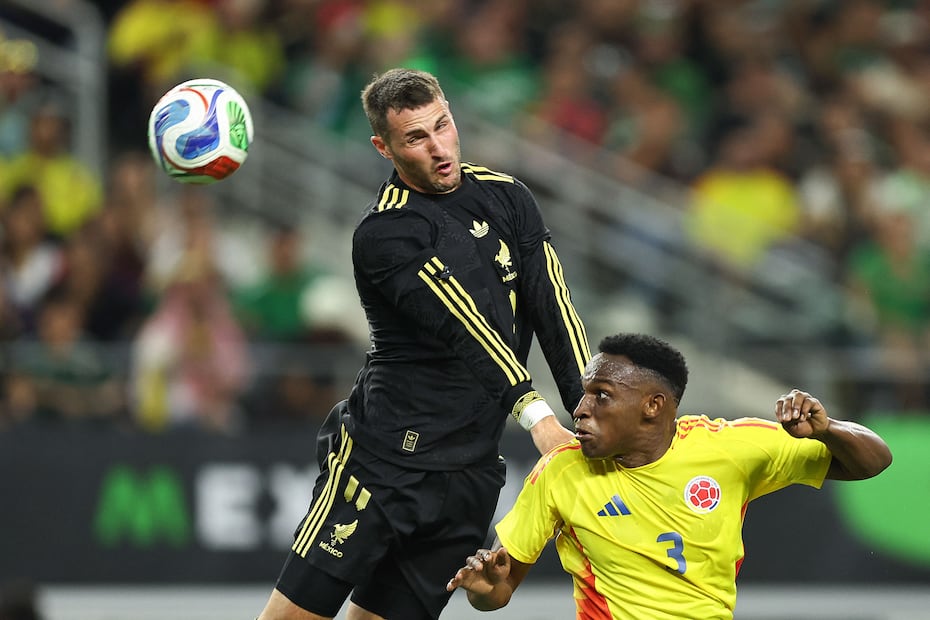 Selección Mexicana, durante partido amistoso ante Colombia - Foto: AFP