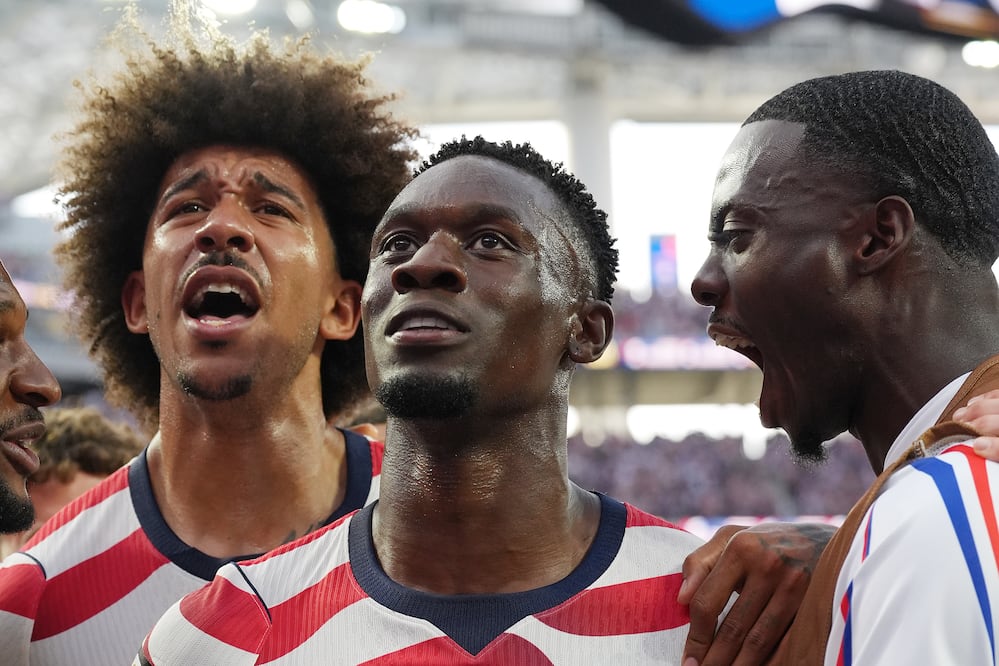 Folarin Balogun en festejo de gol con la selección de Estados Unidos, durante el Mundial 2026 - Foto: EFE