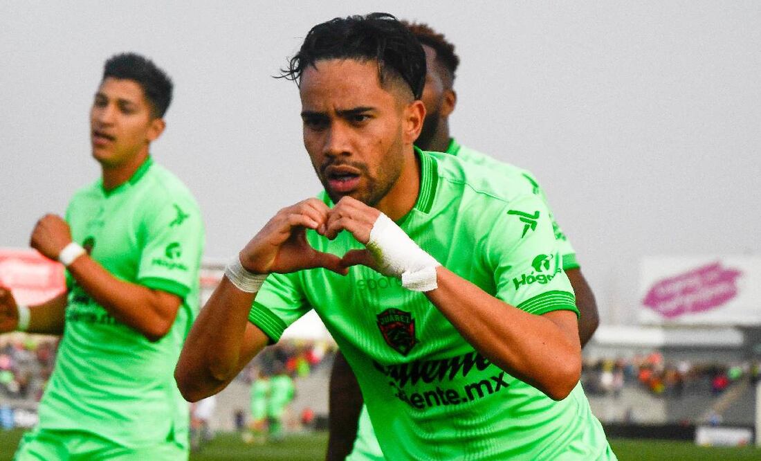 Guilherme Castilho festeja el segundo gol de Bravos sobre el Puebla. Foto: Imago7