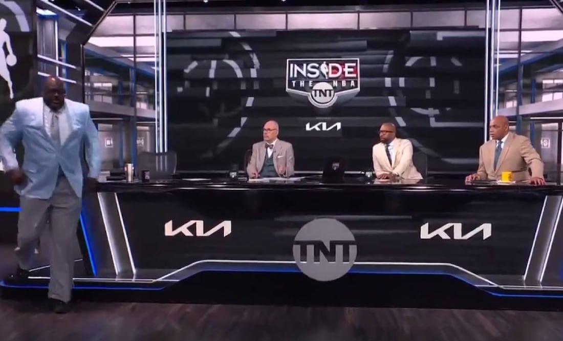 Shaquille O’neal dejó el programa sin decir palabra para poder ir al baño. Foto: Especial