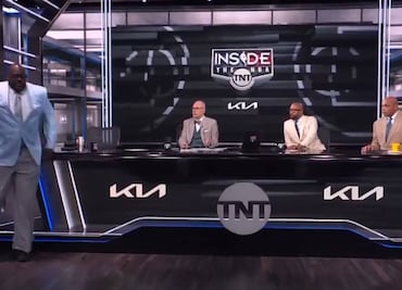 Shaquille O’Neal salió corriendo en plena transmisión para ir al baño