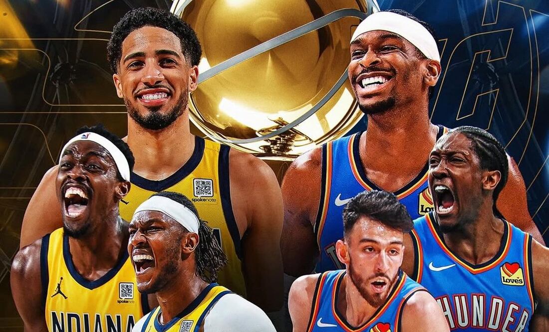 Pacers y Thunder buscarán su primer título de la NBA en las siguientes finales | FOTO: @nba