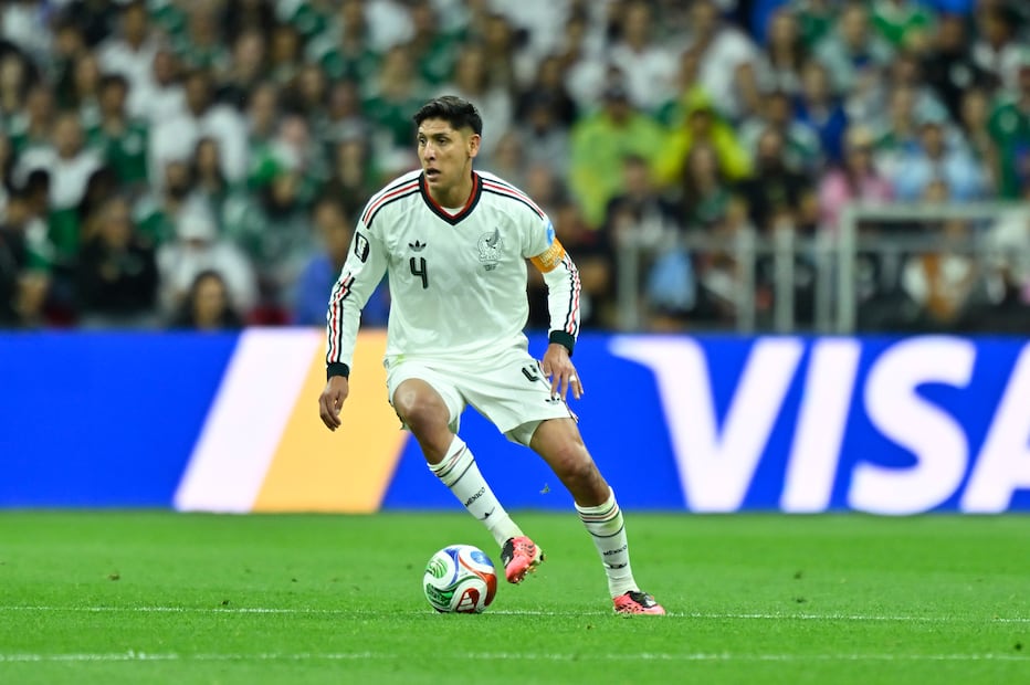 Ciudad de México, 24 de junio de 2026. Edson Alvarez , durante el partido de primera fase del Grupo A de la Copa Mundial de la FIFA 2026, entre la Selección de República Checa y la Selección Nacional de México, realizado en el estadio Ciudad de México. Foto: Imago7/ Etzel Espinosa