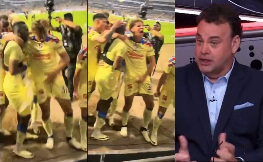 Igor Lichnovsky se toca los genitales al festejar la anotación de Julián Quiñones. FOTO: Capturas