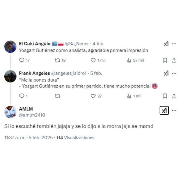 Los internautas criticaron el albur de Yosgart Gutiérrez en su debut como analista de Fox Deportes. Foto: Especial