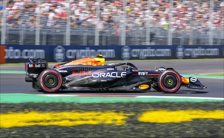 Sergio Pérez terminó noveno en la primera práctica libre del GP de Italia de la Fórmula Uno