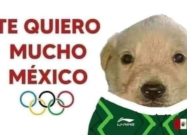 "Te quiero mucho": 10 memes del perrito que apoya a México en Tokio 2020