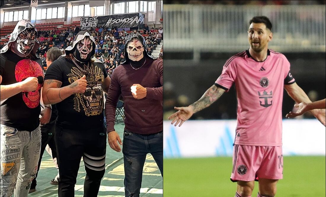 L.A. Park y Lionel Messi. FOTOS: @laparktapia / Carlos Mejía