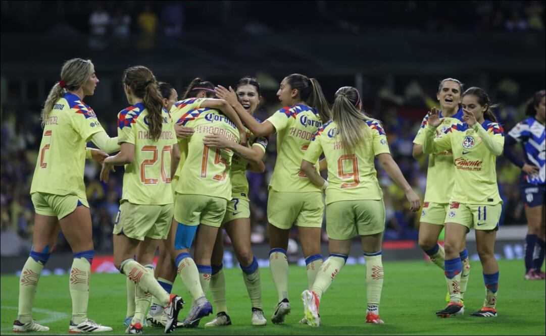 América pegó primero en la ida de la final de la Liga MX Femenil y se impuso a Rayadas / FOTO: Carlos Mejía - EL UNIVERSAL