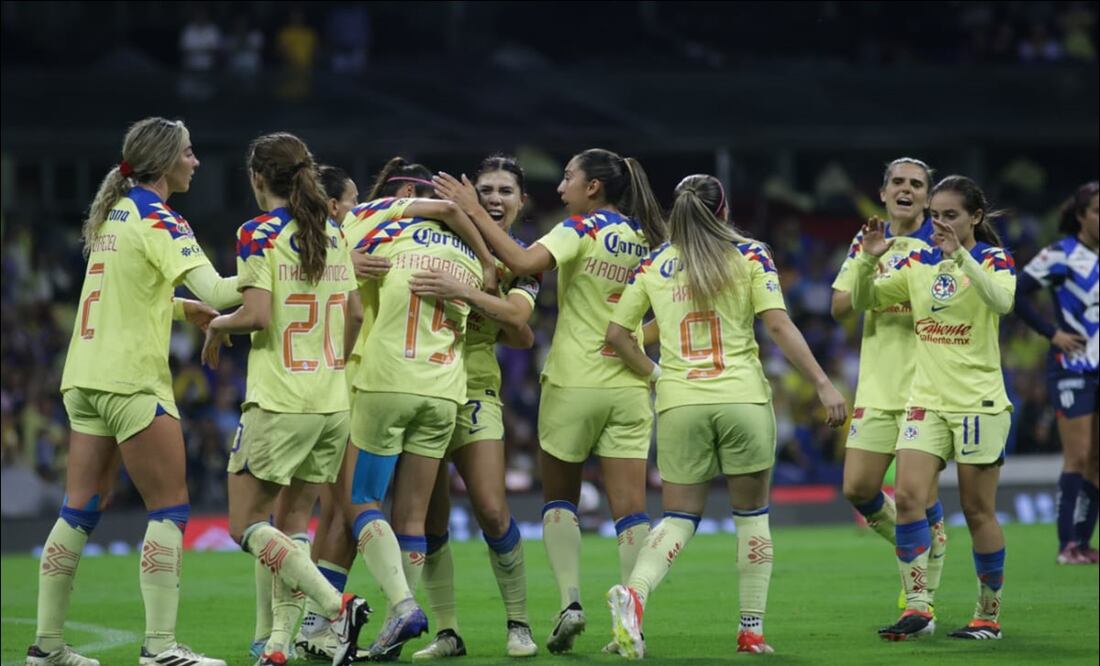 América pegó primero en la ida de la final de la Liga MX Femenil y se impuso a Rayadas / FOTO: Carlos Mejía - EL UNIVERSAL