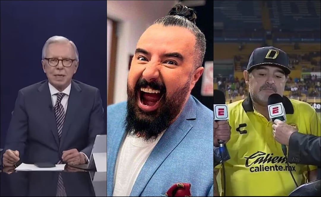 Álvaro Morales comparó a Joaquín López Dóriga con Maradona. FOTOS: Capturas