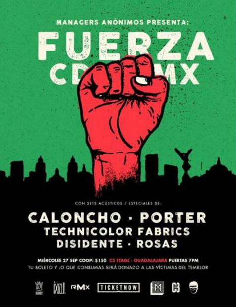 10 eventos para apoyar a los damnificados por el sismo en México 