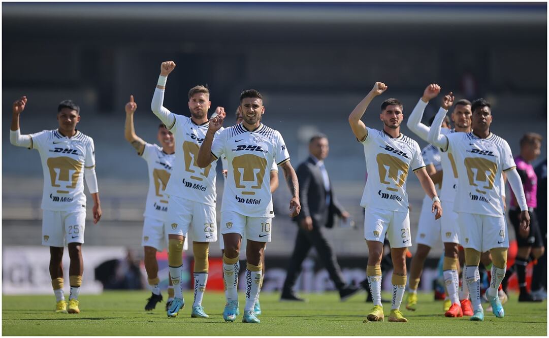 Jugadores de Pumas en CU ante Bravos en enero de 2023 / FOTO: Imago7