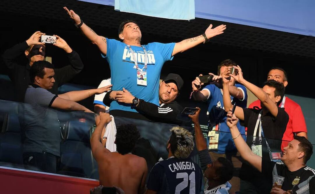 Maradona estaba intoxicado durante el partido de Argentina vs Nigeria en el Mundial de Rusia 2018. Foto: Archivo