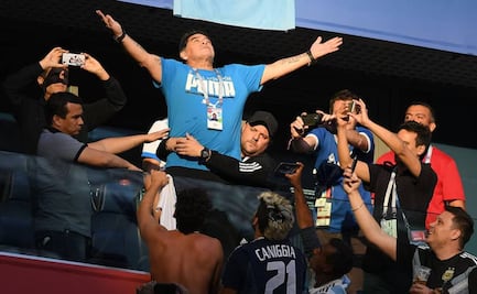 Maradona se convirtió en un meme en Rusia 2018 y dejó claro que había recaído en las drogas
