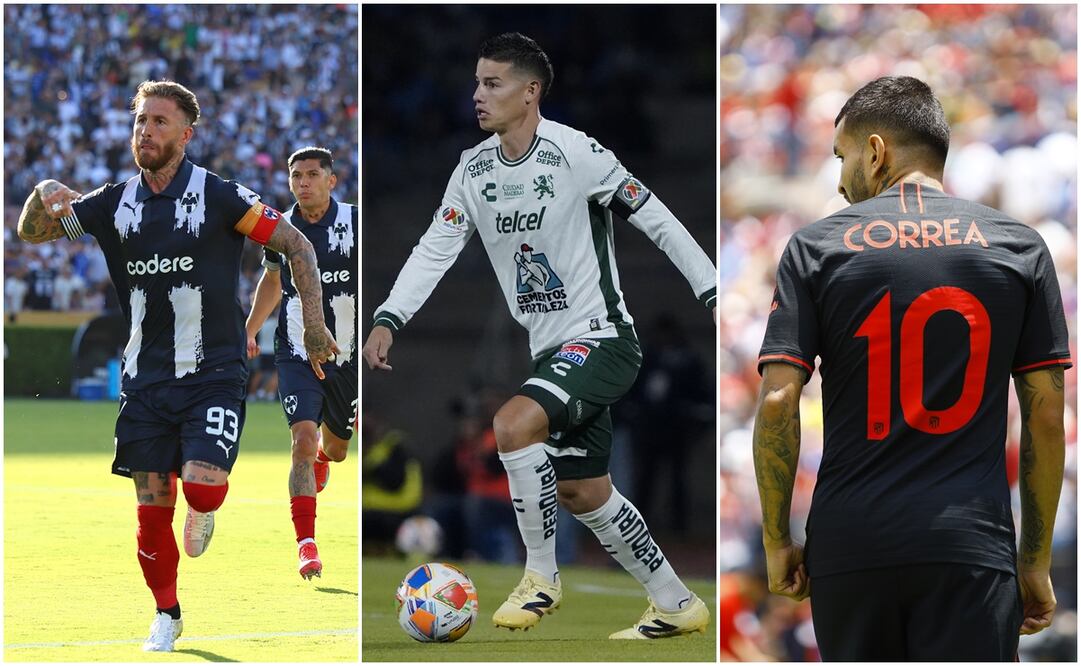 Sergio Ramos, James Rodríguez y Ángel Correa Foto: Imago7