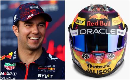 Revelan casco especial de Checo Pérez para el Gran Premio de México