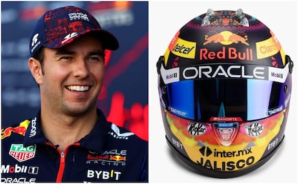 Revelan casco especial de Checo Pérez para el Gran Premio de México
